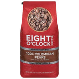 Eight O'Clock Medium Roast Whole Bean Coffee, 100% Colombian Peaks 38 Oz.