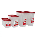 Rubbermaid Modular Pantry Food Storage Containers, Variety Pack (Set of 4)