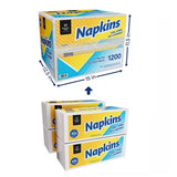 Member'S Mark Everyday 1-Ply White Napkins 4 Pks., 300 Napkins/Pk.