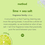 Dish Soap, Lime + Sea Salt, Biodegradable Formula, Tough on Grease, 18 Fl Oz (Pack of 1)