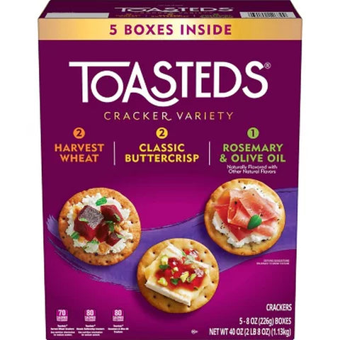 Kellogg'S Toasted Variety Pack Crackers, 40 Oz.