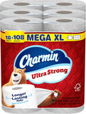 Ultra Strong Toilet Paper, 18 Mega XL Rolls = 108 Regular Rolls
