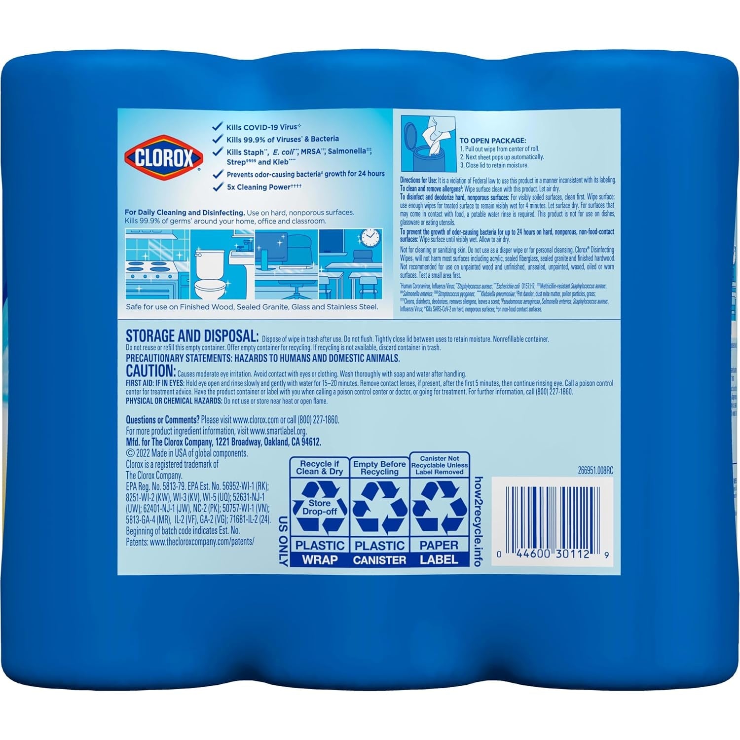 Disinfecting Wipes Value Pack, Cleaning Wipes, 35 Count Each, Pack of 3 (Package May Vary)