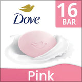 Dove Beauty Bar Soap, Pink, 3.75 Oz., 16 Ct.
