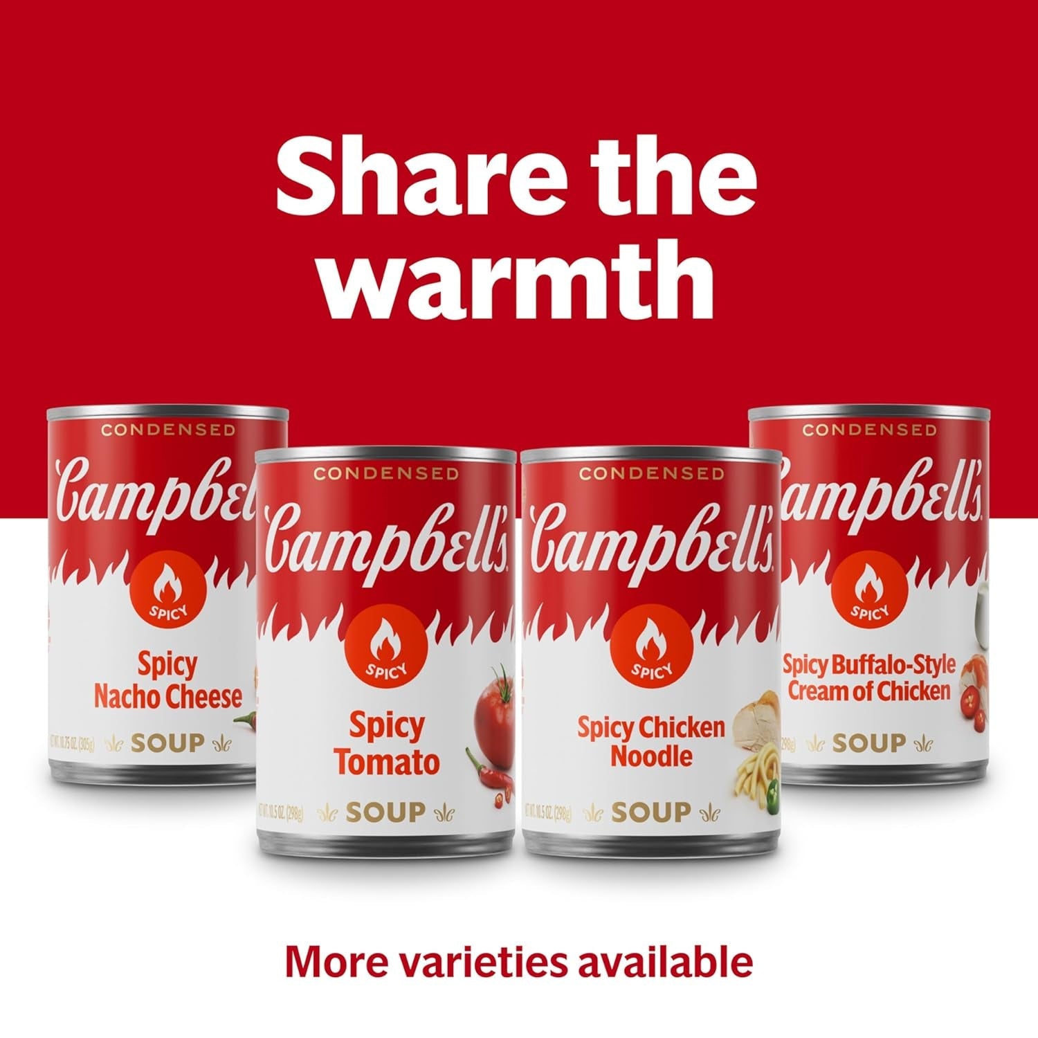 Campbell’S Condensed Spicy Chicken Noodle Soup, 10.5 Oz Can