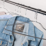 '- Wire Hangers, 10 Pack, Metal Hangers, Wire Hangers for Clothes, Wire Coat Hangers, Metal Clothes Hanger, Silver Hangers, Shirt Hangers, Slim Hangers, Thin Hangers, Standard Hangers