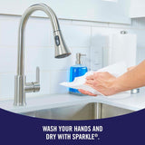 Tear-A-Square Paper Towels, 2 Double Rolls = 4 Regular Rolls, Customizable Sheet Size Paper Towel