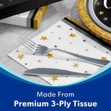 Artstyle Glittered Grad Paper Plates and Napkins Kit, 285 Ct.