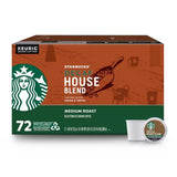 Starbucks Decaf House Blend Medium Roast K-Cup Coffee Pods, 72 Ct.