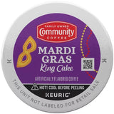Community Coffee Medium Roast Coffee Pods, Mardi Gras King Cake, 60 Ct.