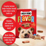 Milk-Bone Meat Flavored Snacks, Small Crunchy Dog Biscuits, 128 oz.