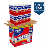 POM Individually Wrapped 2-Ply Paper Towels 30 rolls, 110 sheets/roll