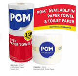 POM Individually Wrapped 2-Ply Paper Towels 30 rolls, 110 sheets/roll