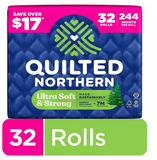Quilted Northern Ultra Soft & Strong 2-Ply Toilet Paper 32 rolls, 244 sheets/roll