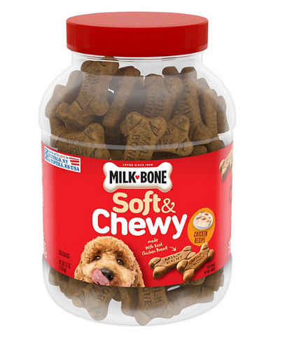 Milk-Bone, Chicken Recipe, Soft & Chewy Dog Snacks, 37 oz.