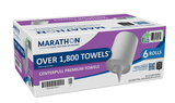 Marathon Centerpull Premium 1-Ply White Paper Towels 6 rolls, 300sheets/roll