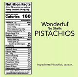 Wonderful Shelled Roasted Salted Pistachios, 24 oz.