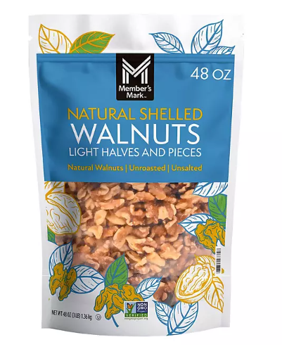 Member's Mark Natural Shelled Walnuts, 3 lbs.