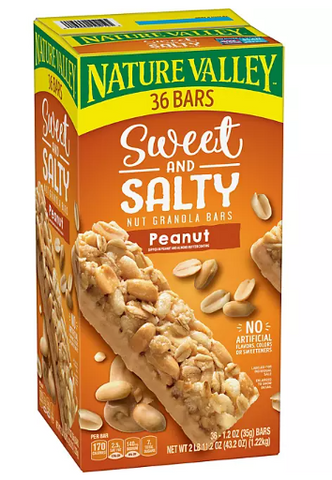 Nature Valley Sweet & Salty Nut Peanut Granola Bars, 36 ct.