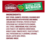 Chunky Healthy Request Sirloin Burger with Country Vegetables Beef Soup, 18.8 Oz Can