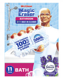 Mr. Clean Magic Eraser 2-in-1 Bathroom Cleaner Sponge, Lavender, 11 ct.