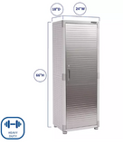Seville Classics UltraHD Storage Cabinet, 24" W x 18" D x 66" H