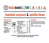 Taos Bakes Mini Snack Bars, Vanilla Almond & Coconut, 0.7 Oz., 26 Ct.