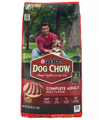 Purina, Dog Chow Complete, Beef Flavor, Adult Dry Dog Food, 48 lbs.