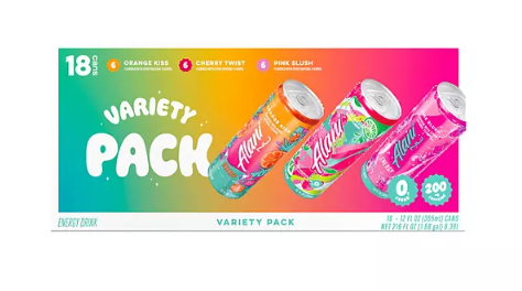 Alani Nu Energy Drink, Variety Pack, 12 fl. oz., 18 pk.