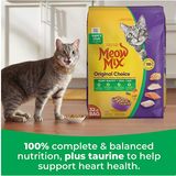 Meow Mix, Original Choice Flavor Adult Dry Cat Food, Heart Healthy & Oral Care Formula, 32 lbs.