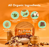 ALOHA Organic Plant Based Protein Bars |Peanut Butter Chocolate Chip | 1.98 Oz (Pack of 12) | Vegan, Low Sugar, Gluten Free, Paleo, Low Carb, Non-GMO, Stevia Free, Soy Free, No Sugar Alcohols