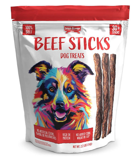 Irish Rover Beef Stick Dog Treats 35 oz.