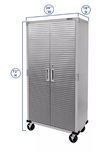 Seville Classics UltraHD Storage Cabinet, 36" W x 18" D x 72" H