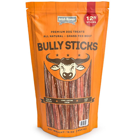 Irish Rover Beef Bully Sticks, 12 Inch, 16 oz.