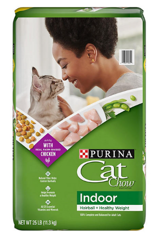 Purina, Cat Chow, Chicken Indoor Adult Dry Cat Food, Hairball and Healthy Weight, 25 lbs.