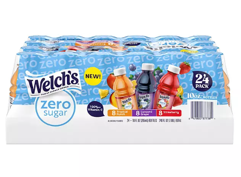 Welch's Zero Variety Pack 10 fl. oz., 24 pk.