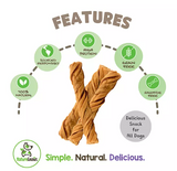 Nature Gnaws Beef Tripe Twists Dog Chews, 1 lb.