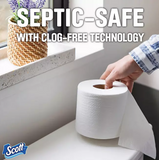 Scott 1000 1-Ply Toilet Paper 45 rolls, 1,000 sheets/roll