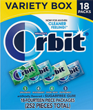 Orbit Mint Sugar Free Chewing Gum, Variety Pack, 14 pcs., 18 pk.