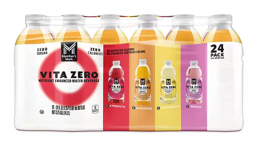 Member's Mark Vita Zero Water Variety Pack 20 fl. oz., 24 pk.