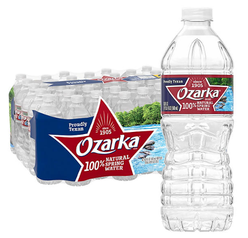 Ozarka 100% Natural Spring Water 16.9 fl. oz., 40 pk.