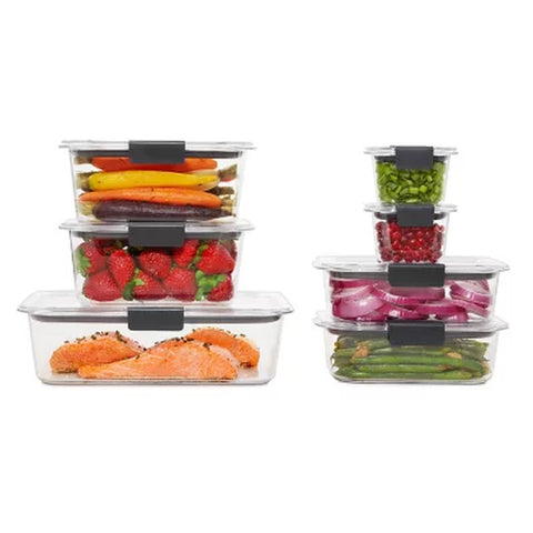 Rubbermaid Brilliance Stainshield 14-Piece Plastic Food Storage Containers