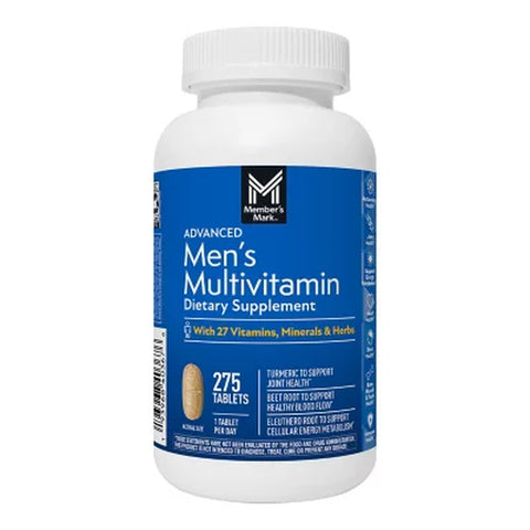 Member'S Mark Advanced Men'S Multivitamin Tablets, 275 Ct.