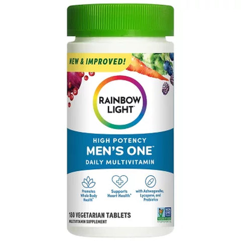 Rainbow Light Men'S One Multivitamin Tablet plus Superfoods & Probiotics 180 Ct.