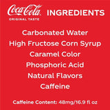 Coca-Cola Soda Soft Drink, 16.9 Fl. Oz., 24 Pk.