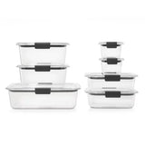 Rubbermaid Brilliance Stainshield 14-Piece Plastic Food Storage Containers