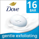 Dove Gentle Exfoliating Bar Soap, 3.75 Oz., 16 Ct.