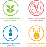 Dish Soap, Lime + Sea Salt, Biodegradable Formula, Tough on Grease, 18 Fl Oz (Pack of 1)