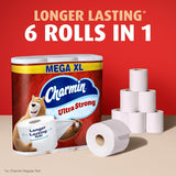 Ultra Strong Toilet Paper, 18 Mega XL Rolls = 108 Regular Rolls