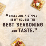 Cracked Pepper & Olive Oil Whole Grain Wheat Crackers, Lunch Snacks, Snack Crackers, 8.5 Oz